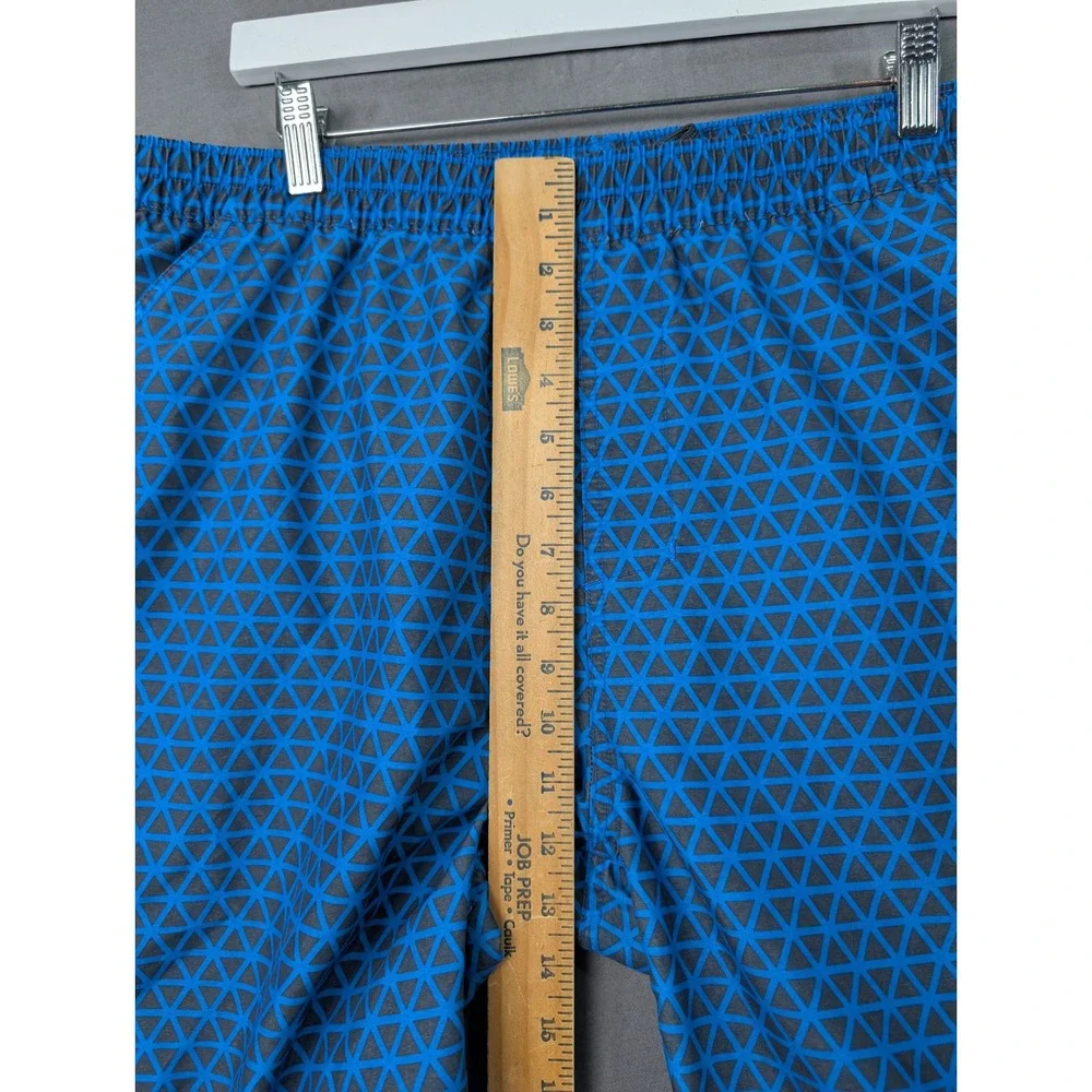 The North Face Mens Blue Geometric Pattern Swim Trunks Shorts Large 7401